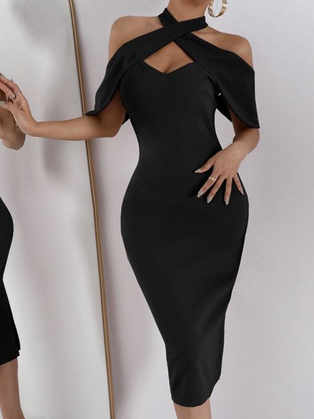 Others Elegant Natural Micro-Elasticity Hip Skirt Regular Size Polyester Daily Plain Dress, Black, Midi Dresses
Others Elegant Natural Micro-Elasticity Hip Skirt Regular Size Polyester Daily Plain Dress, Black, Midi Dresses