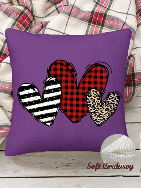 18*18 Plaid Heart Simple Throw Pillow Covers, Pillow Covers Decorative Soft Corduroy Cushion Pillowcase Case For Living Room, Color6, Pillow Covers
18*18 Plaid Heart Simple Throw Pillow Covers, Pillow Covers Decorative Soft Corduroy Cushion Pillowcase Case For Living Room, Color6, Pillow Covers
