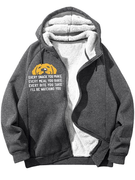Men's Every Snack You Make Every Meal You Bake Every Bite You Take I'll Be Watching You Funny Dog Graphic Printing Hoodie Zip Up Sweatshirt Warm Jacket With Fifties Fleece, Deep gray, Hoodies&Sweatshirts
Men's Every Snack You Make Every Meal You Bake Every Bite You Take I'll Be Watching You Funny Dog Graphic Printing Hoodie Zip Up Sweatshirt Warm Jacket With Fifties Fleece, Deep gray, Hoodies&Sweatshirts