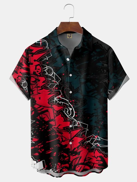 Alphabet Graffiti Chest Pocket Short Sleeve Casual Shirt, Black, Men Shirts
Alphabet Graffiti Chest Pocket Short Sleeve Casual Shirt, Black, Men Shirts