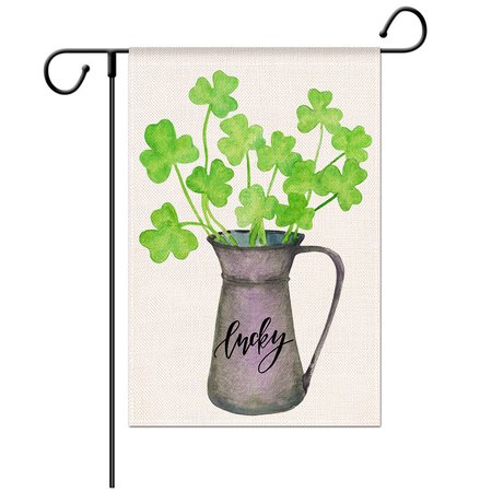 Happy St Patrick's Day Garden Flag 12 x 18 Inch Burlap Yard Flag Double Sided Printed Shamrocks Holiday Outdoor Decor Flag, Color11, Garden Flags
Happy St Patrick's Day Garden Flag 12 x 18 Inch Burlap Yard Flag Double Sided Printed Shamrocks Holiday Outdoor Decor Flag, Color11, Garden Flags