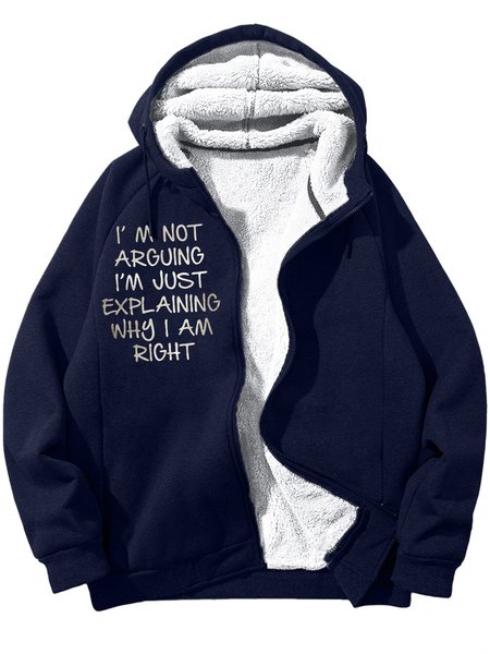 Men's I Am Not Arguing I Am Just Explaining Why I Am Right Funny Graphic Printing Hoodie Zip Up Sweatshirt Warm Jacket With Fifties Fleece, Dark blue, Hoodies&Sweatshirts
Men's I Am Not Arguing I Am Just Explaining Why I Am Right Funny Graphic Printing Hoodie Zip Up Sweatshirt Warm Jacket With Fifties Fleece, Dark blue, Hoodies&Sweatshirts