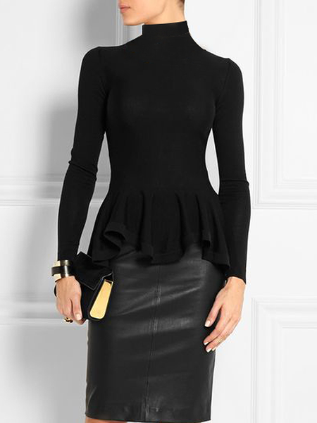 High Elasticity Plain Urban Tight Half Turtleneck Long sleeve Top, Black, Linen Tops
High Elasticity Plain Urban Tight Half Turtleneck Long sleeve Top, Black, Linen Tops