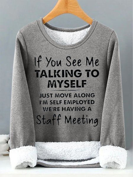 Women's If You See Me Funny Casual Sweatshirt, Gray, Hoodies&Sweatshirts