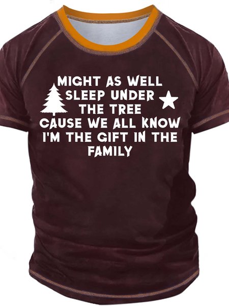 Men’s Might As Well Sleep Under The Tree Cause We All Know I’m The Gift In The Family Crew Neck Text Letters Regular Fit Casual T-Shirt, Red, T-shirts
Men’s Might As Well Sleep Under The Tree Cause We All Know I’m The Gift In The Family Crew Neck Text Letters Regular Fit Casual T-Shirt, Red, T-shirts