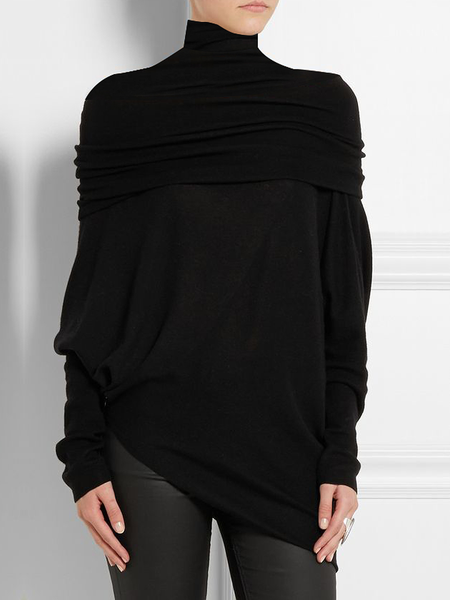 High Elasticity Plain Turtleneck Urban Regular Fit Long sleeve Top, Black, Linen Tops
High Elasticity Plain Turtleneck Urban Regular Fit Long sleeve Top, Black, Linen Tops