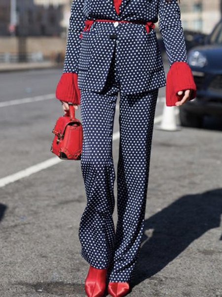 Polka Dots Elegant Regular Fit Fashion Pants, Dark blue, Pants
Polka Dots Elegant Regular Fit Fashion Pants, Dark blue, Pants