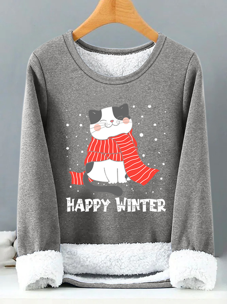 Lilicloth X Manikvskhan Cat Happy Winter Womens Warmth Fleece Sweatshirt, Gray, Hoodies&Sweatshirts
Lilicloth X Manikvskhan Cat Happy Winter Womens Warmth Fleece Sweatshirt, Gray, Hoodies&Sweatshirts