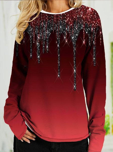 Women Funny Christmas Print Loose Off Shoulder Sleeve Sweatshirt, Red, Hoodies&Sweatshirts
Women Funny Christmas Print Loose Off Shoulder Sleeve Sweatshirt, Red, Hoodies&Sweatshirts