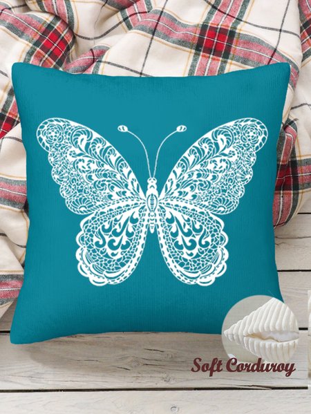 18*18 Throw Pillow Covers,Butterfly Soft Corduroy Cushion Pillowcase Case for Living Room, Blue, Pillow Covers
18*18 Throw Pillow Covers,Butterfly Soft Corduroy Cushion Pillowcase Case for Living Room, Blue, Pillow Covers