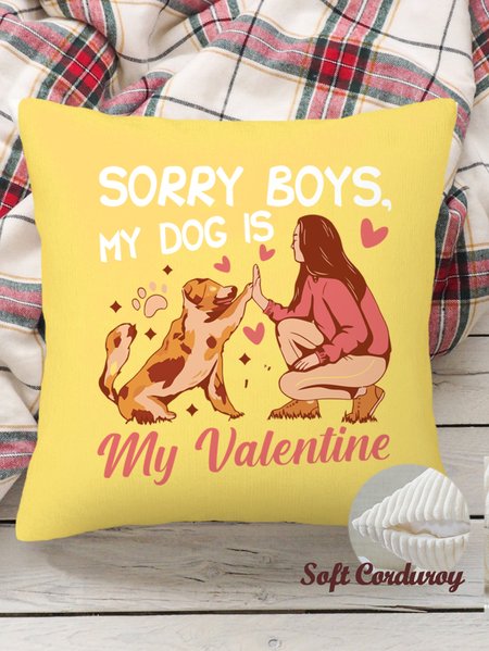 18*18 Throw Pillow Covers, Dog Soft Corduroy Cushion Pillowcase Case For Living Room, Yellow, Pillow Covers
18*18 Throw Pillow Covers, Dog Soft Corduroy Cushion Pillowcase Case For Living Room, Yellow, Pillow Covers