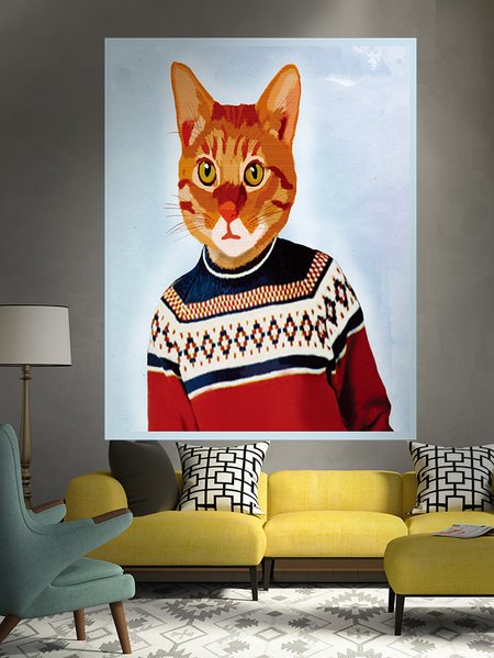 51x60 Animal Cat Tapestry Fireplace Art For Backdrop Blanket Home Festival Decor, Color5, Tapestry
51x60 Animal Cat Tapestry Fireplace Art For Backdrop Blanket Home Festival Decor, Color5, Tapestry