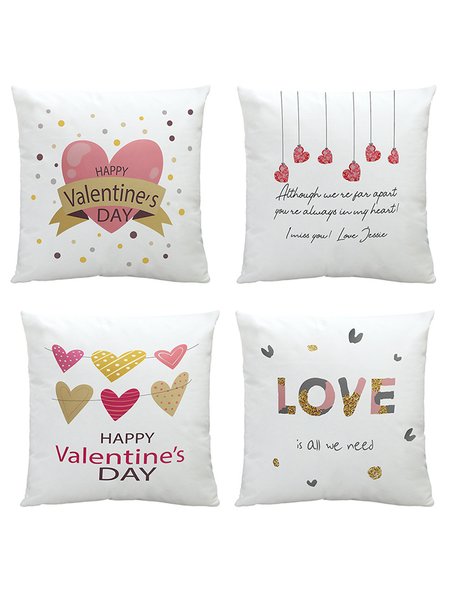 18x18 Set of 4 Pillow Covers, Valentines Day Gifts Decorative Cushion Case For Home Wedding Outdoor Indoor Decor, Color1, Pillow Covers
18x18 Set of 4 Pillow Covers, Valentines Day Gifts Decorative Cushion Case For Home Wedding Outdoor Indoor Decor, Color1, Pillow Covers