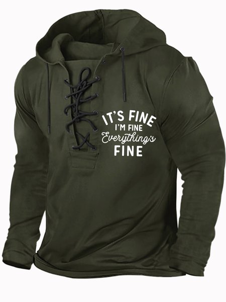 Men's It Is Fine I Am Fine Everything Is Fine Funny Graphics Print Text Letters Hoodie Casual Regular Fit Sweatshirt, Dark green, Hoodies&Sweatshirts
Men's It Is Fine I Am Fine Everything Is Fine Funny Graphics Print Text Letters Hoodie Casual Regular Fit Sweatshirt, Dark green, Hoodies&Sweatshirts