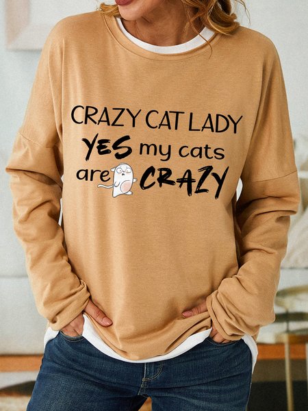 Lilicloth X Paula Crazy Cat Lady Yes My Cats Are Crazy Women's Sweatshirt, Light brown, Hoodies&Sweatshirts
Lilicloth X Paula Crazy Cat Lady Yes My Cats Are Crazy Women's Sweatshirt, Light brown, Hoodies&Sweatshirts