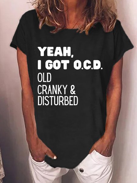Lilicloth X Kat8lyst Yeah I Got Ocd Old Cranky DIsturbed Women's T-Shirt, Black, T-shirts
Lilicloth X Kat8lyst Yeah I Got Ocd Old Cranky DIsturbed Women's T-Shirt, Black, T-shirts