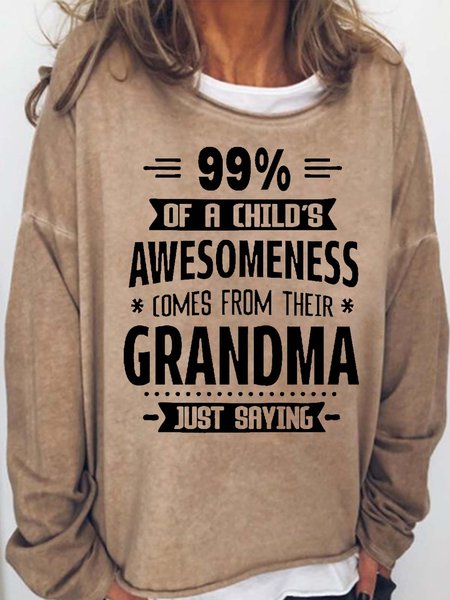 Women's Funny Grandma Grandkid Casual Letters Sweatshirt, Light brown, Hoodies&Sweatshirts
Women's Funny Grandma Grandkid Casual Letters Sweatshirt, Light brown, Hoodies&Sweatshirts