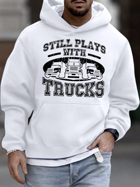 Men's Still Plays With Trucks Funny Graphic Print Loose Text Letters Hoodie Casual Sweatshirt, White, Hoodies&Sweatshirts
Men's Still Plays With Trucks Funny Graphic Print Loose Text Letters Hoodie Casual Sweatshirt, White, Hoodies&Sweatshirts