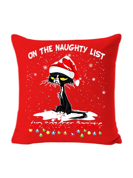 18*18 Funny Christmas Cat Graphic Loose Backrest Cushion Pillow Covers Decorations For Home, Red, Pillow Covers
18*18 Funny Christmas Cat Graphic Loose Backrest Cushion Pillow Covers Decorations For Home, Red, Pillow Covers