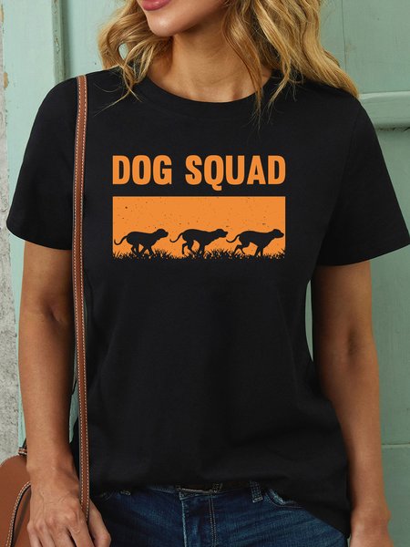 Lilicloth X Jessanjony Dog Squad Women's T-Shirt, Black, T-shirts