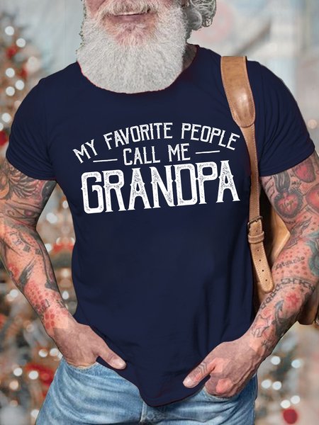 Men's My Favorite People Call Me Grandpa Funny Graphic Print Text Letters Cotton Casual Crew Neck T-Shirt, Purplish blue, T-shirts
Men's My Favorite People Call Me Grandpa Funny Graphic Print Text Letters Cotton Casual Crew Neck T-Shirt, Purplish blue, T-shirts