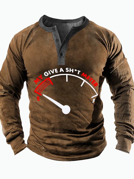 Men's My Give Something Metter Funny Graphic Print Half Turtleneck Casual Regular Fit Top, Khaki, Long Sleeves
Men's My Give Something Metter Funny Graphic Print Half Turtleneck Casual Regular Fit Top, Khaki, Long Sleeves