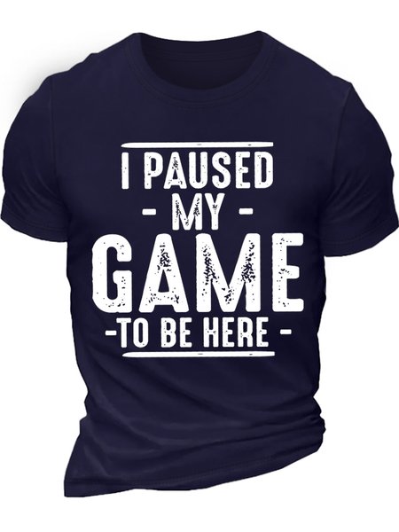 Men's I Paused My Game To Be Here Funny Graphic Print Casual Cotton Loose Text Letters T-Shirt, Purplish blue, T-shirts
Men's I Paused My Game To Be Here Funny Graphic Print Casual Cotton Loose Text Letters T-Shirt, Purplish blue, T-shirts