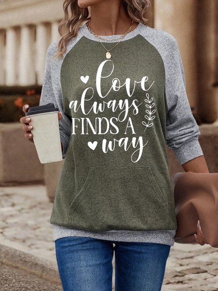 Loose Casual Text Letters Crew Neck Sweatshirt, Green, Sweatshirts & Hoodies
Loose Casual Text Letters Crew Neck Sweatshirt, Green, Sweatshirts & Hoodies