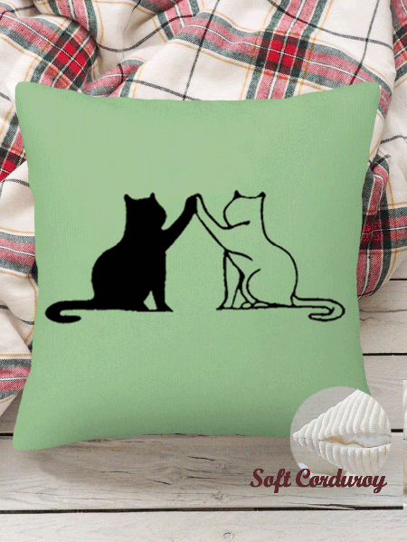 18*18 Throw Pillow Covers, Cat Soft Corduroy Cushion Pillowcase Case for Living Room Bed Sofa Car Home Decoration, Green, Pillow Covers
18*18 Throw Pillow Covers, Cat Soft Corduroy Cushion Pillowcase Case for Living Room Bed Sofa Car Home Decoration, Green, Pillow Covers