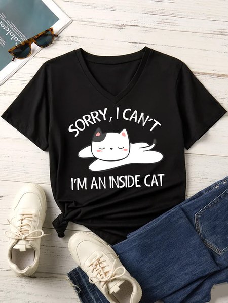 Lilicloth X Manikvskhan Sorry I Can't I'm An Inside Cat Women's T-Shirt, Black, T-shirts
Lilicloth X Manikvskhan Sorry I Can't I'm An Inside Cat Women's T-Shirt, Black, T-shirts