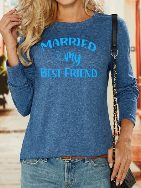 Lilicloth X Paula Married My Best Friend Women's Long Sleeve T-Shirt, Blue, Long sleeves
Lilicloth X Paula Married My Best Friend Women's Long Sleeve T-Shirt, Blue, Long sleeves