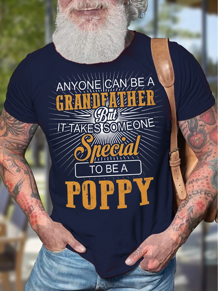 Men's Anyone Can Be A Grandfather But It Takes Someone Special To Be A Poppy Funny Golf Graphic Print Cotton Casual Text Letters T-Shirt, Purplish blue, T-shirts
Men's Anyone Can Be A Grandfather But It Takes Someone Special To Be A Poppy Funny Golf Graphic Print Cotton Casual Text Letters T-Shirt, Purplish blue, T-shirts