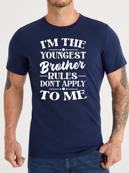 Lilicloth X Manikvskhan I'm The Youngest Brother Men's T-Shirt, Purplish blue, T-shirts
Lilicloth X Manikvskhan I'm The Youngest Brother Men's T-Shirt, Purplish blue, T-shirts