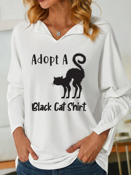Lilicloth X Jessanjony Adopt A Black Cat Women's Shawl Collar Sweatshirt, White, Hoodies&Sweatshirts
Lilicloth X Jessanjony Adopt A Black Cat Women's Shawl Collar Sweatshirt, White, Hoodies&Sweatshirts