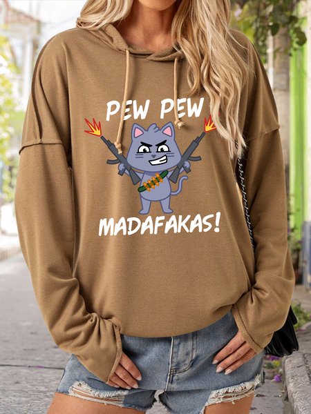 Lilicloth X Manikvskhan Pew Pew Women's Hoodie, Khaki, Hoodies&Sweatshirts