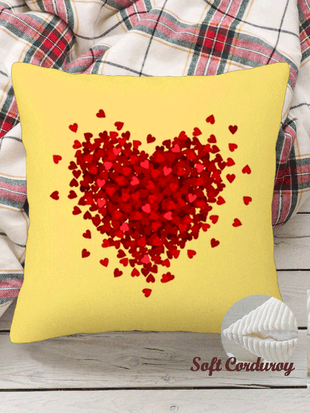 18*18 Throw Pillow Covers, Heart Cordate Soft Corduroy Cushion Pillowcase Case for Living Room Bed Sofa Car Home Decoration, Yellow, Pillow Covers
18*18 Throw Pillow Covers, Heart Cordate Soft Corduroy Cushion Pillowcase Case for Living Room Bed Sofa Car Home Decoration, Yellow, Pillow Covers