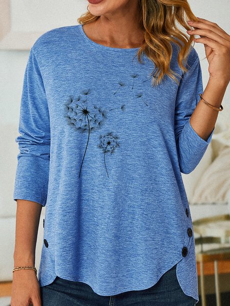 Lilicloth X Manikvskhan Simple Dandelion Women's Long Sleeve T-Shirt, Blue, Long sleeves
Lilicloth X Manikvskhan Simple Dandelion Women's Long Sleeve T-Shirt, Blue, Long sleeves