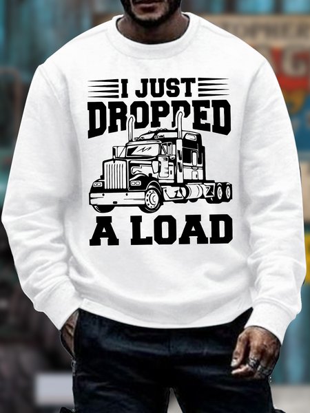 Men's I Just Dropped A Load Funny Truck Graphic Print Casual Cotton-Blend Crew Neck Loose Sweatshirt, White, Hoodies&Sweatshirts
Men's I Just Dropped A Load Funny Truck Graphic Print Casual Cotton-Blend Crew Neck Loose Sweatshirt, White, Hoodies&Sweatshirts