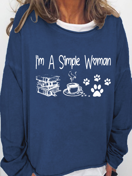 Women's Crew Neck Animal Simple Spring/Fall Long Sleeve Sweatshirt, Dark blue, Sweatshirts & Hoodies
Women's Crew Neck Animal Simple Spring/Fall Long Sleeve Sweatshirt, Dark blue, Sweatshirts & Hoodies