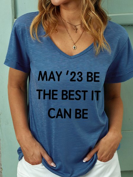 Lilicloth X JI May 23 Be The Best It Can Be Women's V Neck T-Shirt, Blue, T-shirts
Lilicloth X JI May 23 Be The Best It Can Be Women's V Neck T-Shirt, Blue, T-shirts