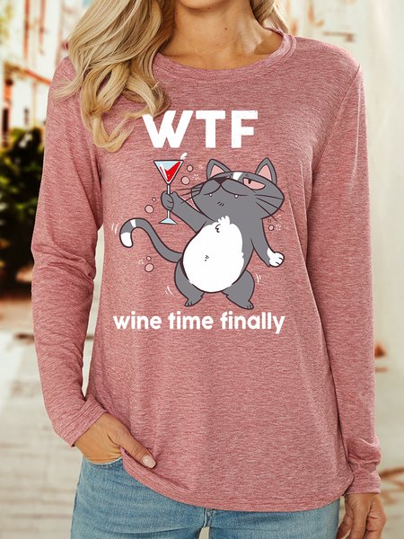 Lilicloth X Manikvskhan Funny Wtf Wine Time Finally Women's Long Sleeve T-Shirt, Pink, Long sleeves
Lilicloth X Manikvskhan Funny Wtf Wine Time Finally Women's Long Sleeve T-Shirt, Pink, Long sleeves