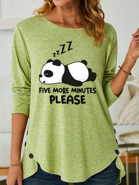 Lilicloth X Manikvskhan Five More Minutes Please Women's Long Sleeve T-Shirt, Green, Long sleeves
Lilicloth X Manikvskhan Five More Minutes Please Women's Long Sleeve T-Shirt, Green, Long sleeves