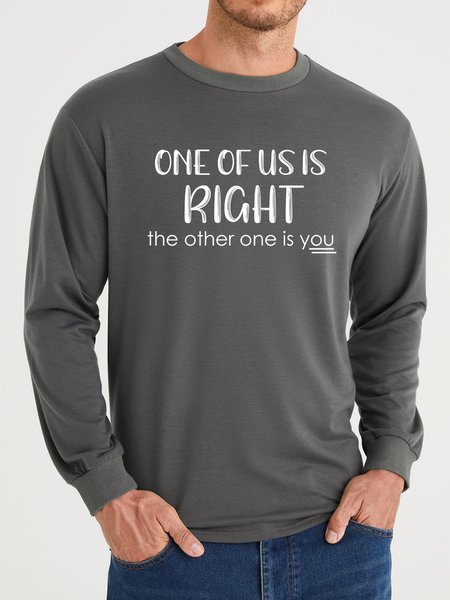 Lilicloth X Paula One Of Us Is Right The Other One Is You Men's Sweatshirt, Gray, Hoodies&Sweatshirts
Lilicloth X Paula One Of Us Is Right The Other One Is You Men's Sweatshirt, Gray, Hoodies&Sweatshirts
