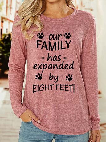 Lilicloth X Y Our Family Has Expanded By Eight Feet Women's Long Sleeve T-Shirt, Pink, Long sleeves
Lilicloth X Y Our Family Has Expanded By Eight Feet Women's Long Sleeve T-Shirt, Pink, Long sleeves