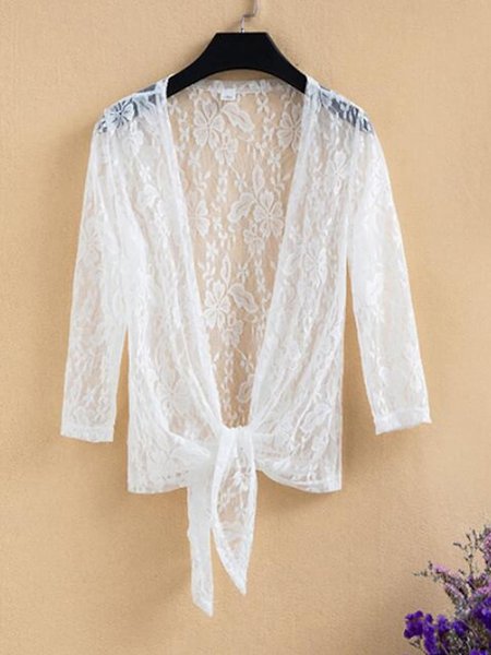 Women's Cardigan Lace Embroidery Thin Deep V Elegant Casual Daily Holiday Spring Coat, White, Cardigans
Women's Cardigan Lace Embroidery Thin Deep V Elegant Casual Daily Holiday Spring Coat, White, Cardigans