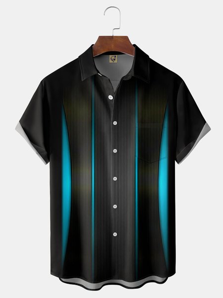 Gradient Abstract Geometric Chest Pocket Short Sleeves Casual Shirt, Blue, Men Shirts
Gradient Abstract Geometric Chest Pocket Short Sleeves Casual Shirt, Blue, Men Shirts