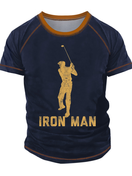 Men's Iron Man Funny Golf Graphic Print Crew Neck Casual T-Shirt, Dark blue, T-shirts
Men's Iron Man Funny Golf Graphic Print Crew Neck Casual T-Shirt, Dark blue, T-shirts