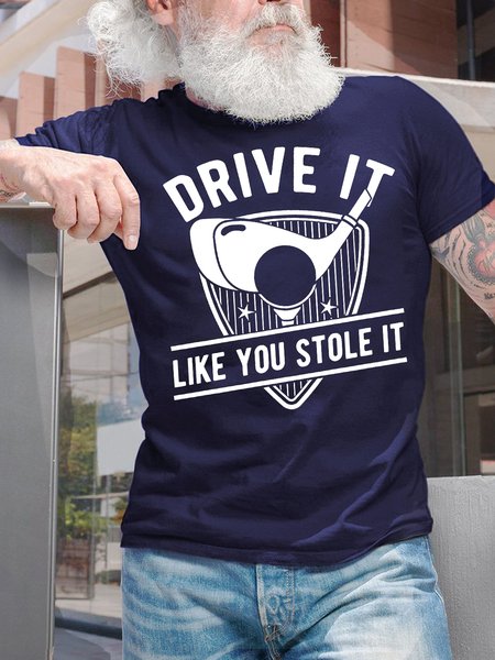Men's Drive It Like You Stole It Funny Golf Graphic Print Text Letters Casual Cotton T-Shirt, Purplish blue, T-shirts
Men's Drive It Like You Stole It Funny Golf Graphic Print Text Letters Casual Cotton T-Shirt, Purplish blue, T-shirts