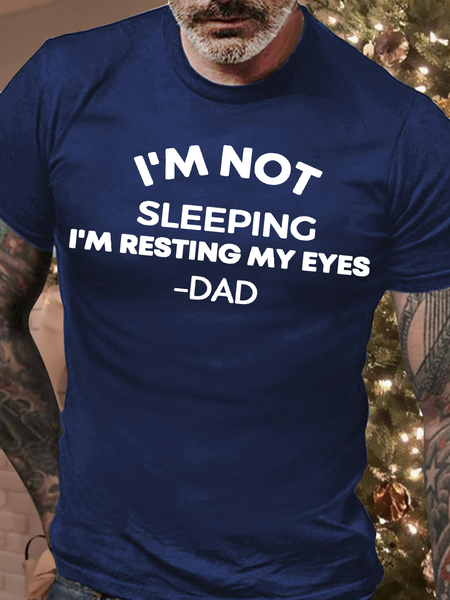 Men's I'm Not Sleeping I'm Resting My Eyes Dad Casual Cotton T-Shirt, Deep blue, T-shirts
Men's I'm Not Sleeping I'm Resting My Eyes Dad Casual Cotton T-Shirt, Deep blue, T-shirts