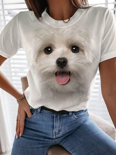 Animal Dog Cotton And Linen Regular Fit Casual Crew Neck T-Shirt, White, T-Shirts
Animal Dog Cotton And Linen Regular Fit Casual Crew Neck T-Shirt, White, T-Shirts